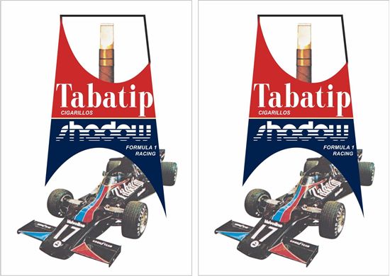 Picture of Tabatip Cigars Shadow F1 Team DN8 1976 Decals / Stickers
