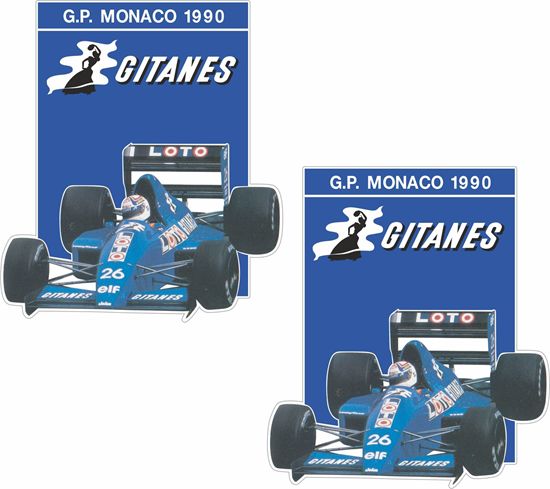 Picture of Gitanes Ligier Manaco Decals / Stickers