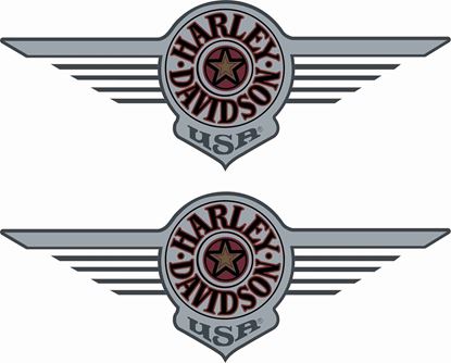 Picture of Harley Davidson Fat Boy Decals / Stickers