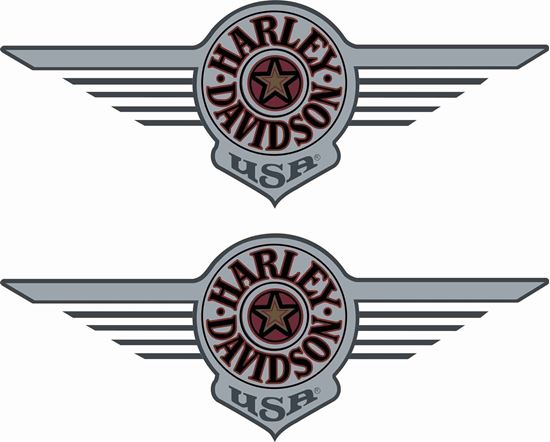 Picture of Harley Davidson Fat Boy Decals / Stickers