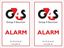 Picture of G4S group 4 Securicor Alarm Decals / Stickers
