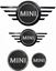 Picture of MINI Pre LCi F55 / F56 / F57 rear and Bonnet Badge Gel overlays - Black and Grey