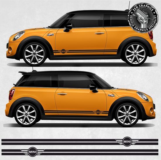 Picture of Mini Cooper Gen 1 / Gen 2 / Gen 3 side Stripes / Stickers