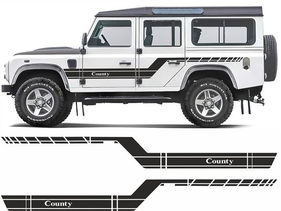 Picture of Defender 110 County side Stripes / Stickers