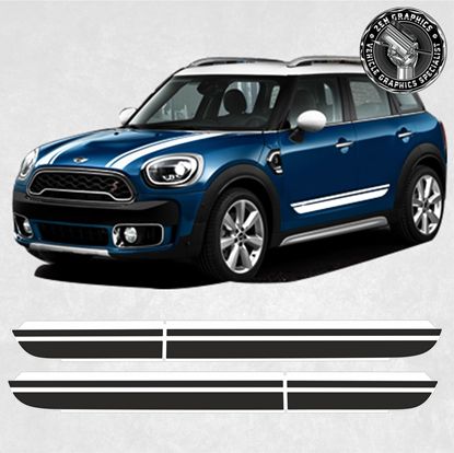 Picture of Fits Mini F60 Countryman Cooper / S side Stripes