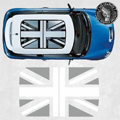 Picture of Mini R55 / R56 / R60 LCi Panoramic Glass Union Jack roof Graphic