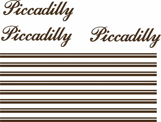 Picture of Mini Piccadilly replacement side & rear Decals and Stripes