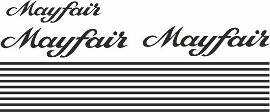 Picture of Mini Mayfair replacement side & rear Decals and Stripes