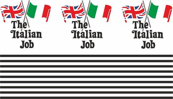 Picture of Mini Italian Job restoration side Stripes and Decals