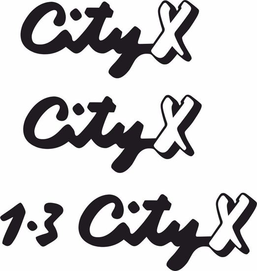 Picture of Austin Metro City X replacement side & rear Decals / Stickers