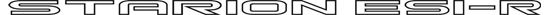 Picture of Mitsubishi Starion ESI-R replacement rear Decal / Sticker