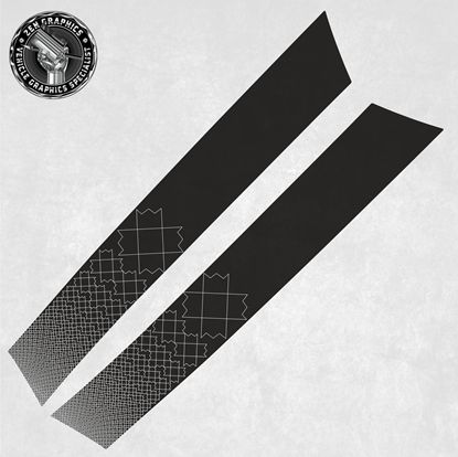 Picture of Mini Exclusive Black R55 / R56 / R57 / R58 / R59 LCi replacement Bonnet  Stripes