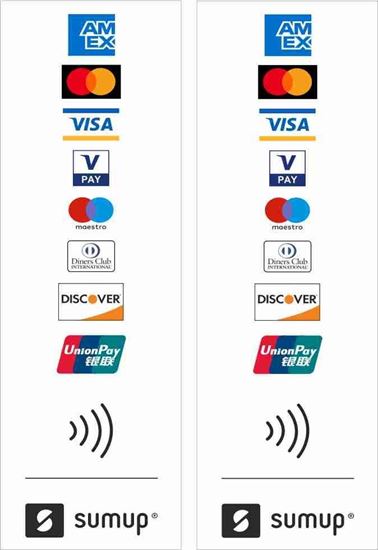 Picture of Card Payments Decals / Stickers