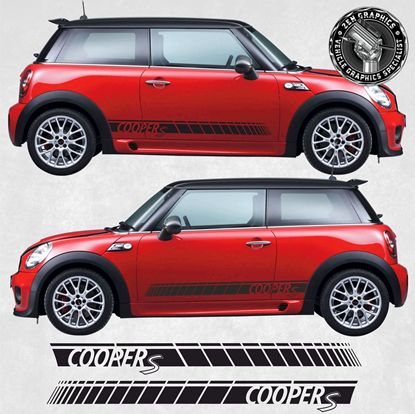 Picture of Mini R56 / R57 / R58 / R59 Cooper S Factory side Stripes