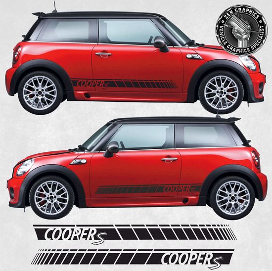 Picture of Mini R56 / R57 / R58 / R59 Cooper S Factory side Stripes