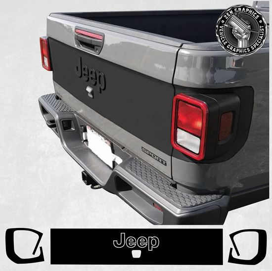 Picture of Jeep Gladiator JT Mojave 2018 - 2022 Tailgate Blackout Vinyls
