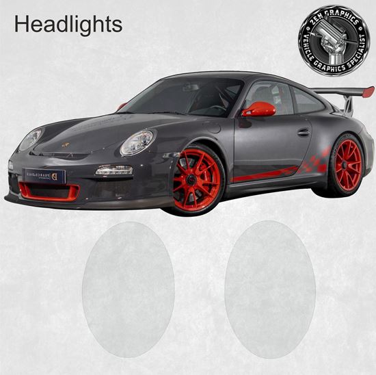 Picture of Porsche 997 GT3 / GT3 RS Pre Cut PPF Headlight Stone Guards