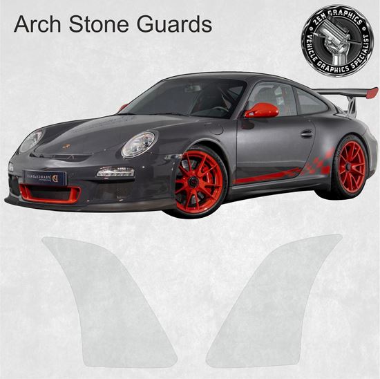 Picture of Porsche 997 GT3 / GT3 RS Pre Cut PPF rear Arch Stone Guards