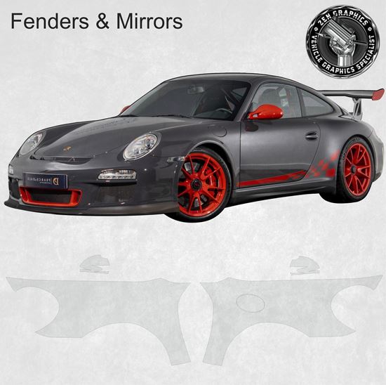 Picture of Porsche 997.2  GT3 RS Pre Cut PPF Fenders & Mirror Covers Protection