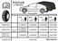 Picture of Ford Focus MK2 Tyre Pressure replacement Decal / Sticker