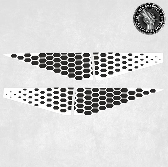 Zen Graphics - Golf GTI TCR MK7 5 Door replacement side Hexagons Stickers