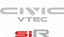 Picture of Rear Decals / Stickers for Civic EE9 SiR