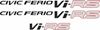 Picture of Side and rear Decals / Stickers for Civic EK Ferio Vi-RS
