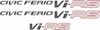 Picture of Side and rear Decals / Stickers for Civic EK Ferio Vi-RS