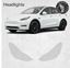 Picture of Tesla Model Y Pre Cut PPF Headlight Stone Guards