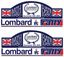 Picture of Lombard RAC Rally Bath 1986 Decals / Stickers