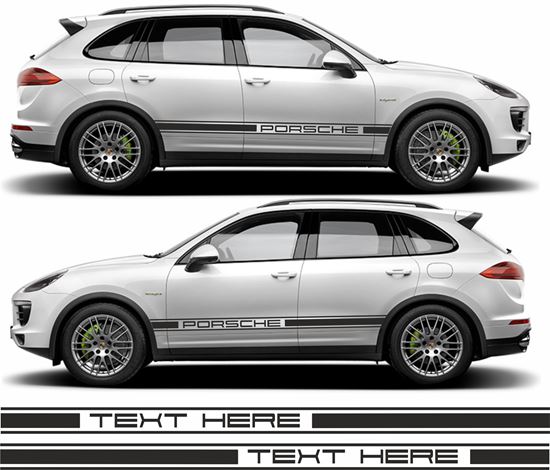 Picture of Cayenne 92A 2011 - 2018 custom Text side Stripes