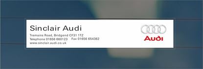 Picture of Sinclair Audi  - Bridgend Dealer rear glass Sticker