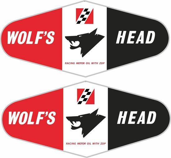 Picture of Wolf's Head Racing Oil Decals / Stickers