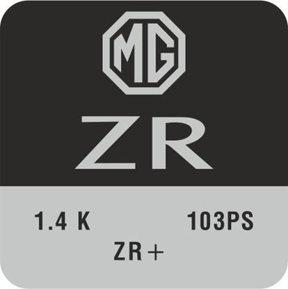 Picture of MG ZR replacement inner Door Pillar Decal / Sticker