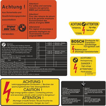 Picture of BMW K75 replacement Labels / Stickers