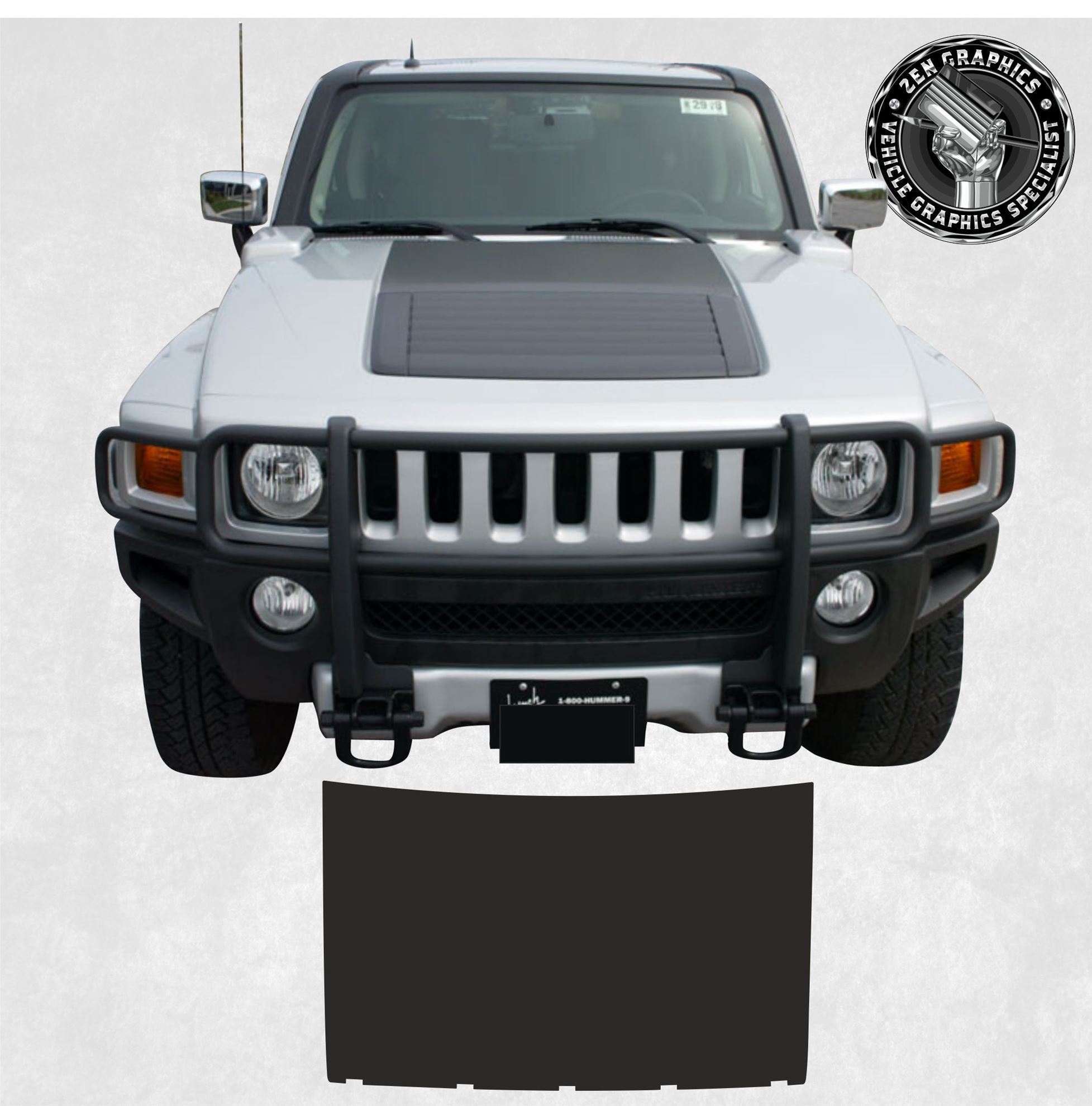 Zen Graphics - Hummer H3 Hood Vinyl / Decal