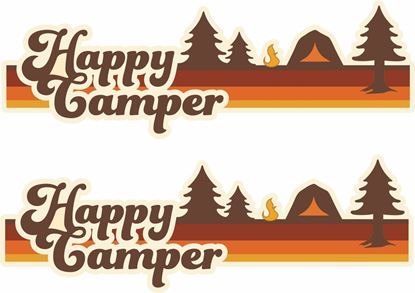 Picture of Happy Camper Decals / Stickers