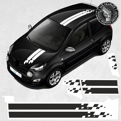 Picture of Renault Twingo MK2 2011 - 2014 over the top Stripes / Stickers