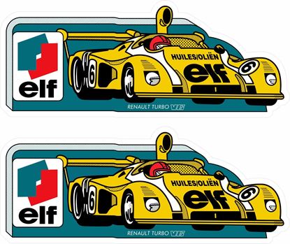 Picture of Renault elf Turbo V6 Decals / Stickers