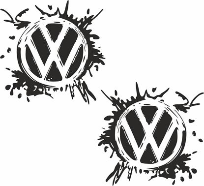 Picture of VW Paint Splat Decals / Stickers