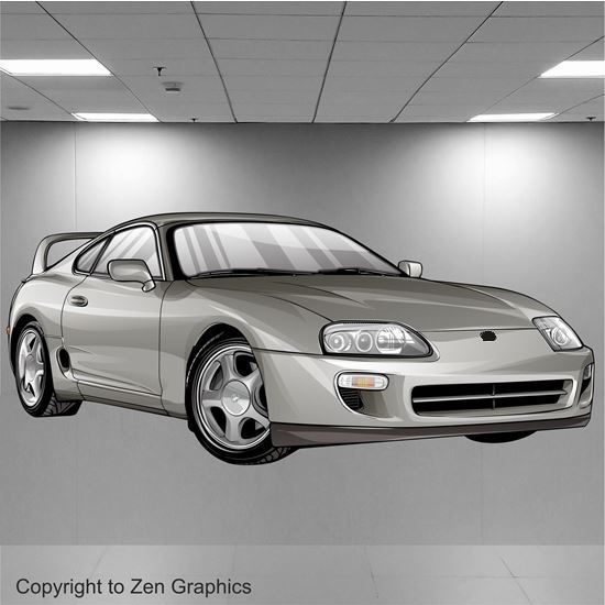 Picture of Supra Wall Art sticker (full colour)