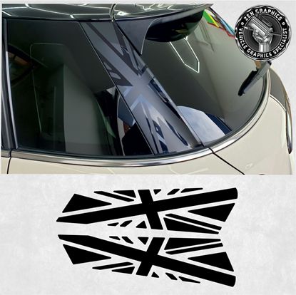 Picture of Mini F55 - 5 Door C pillar Night Jack  Decals / Stickers
