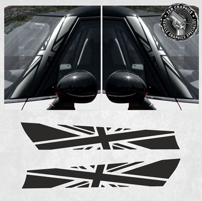 Picture of Mini F56  A pillar Night Jack Decals / Stickers
