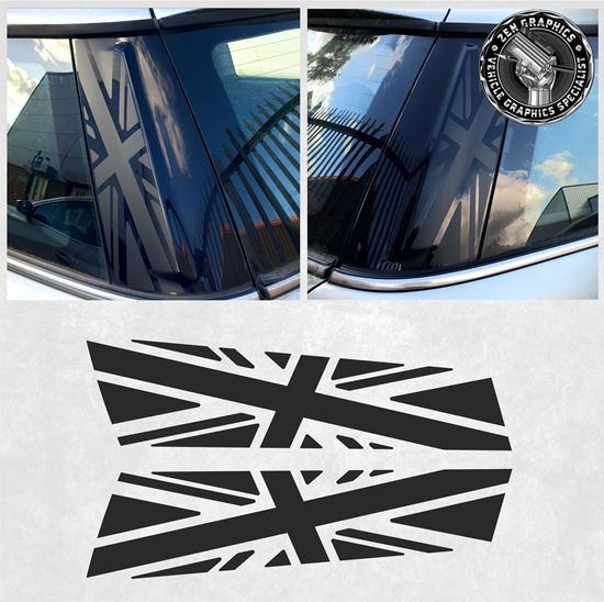 Autocollant Antenne Mini Cooper R55/R56 (2007-2014) - Style Union Jack - Accessoire Décoratif, Pose Facile Sans Perçage