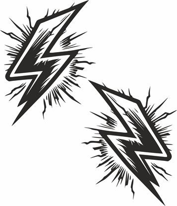 Picture of Lightning Bolts Decals / Stickers