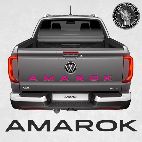 Picture of Amarok 2022 onwards rear Bed Inlay Letter Decals / Stickers