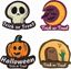 Picture of Happy Halloween Trick or Treat Decals / Stickers