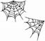 Picture of Halloween Spiders Web Decals / Stickers