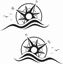 Picture of Compass Wave Decals  / Stickers