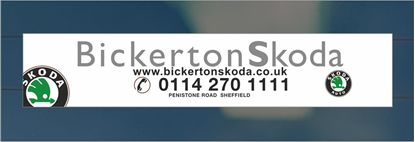 Picture of Bickerton Skoda- Sheffield Dealer rear glass Sticker